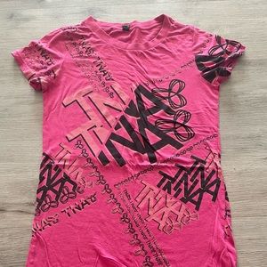 TNA pink logo T-shirt